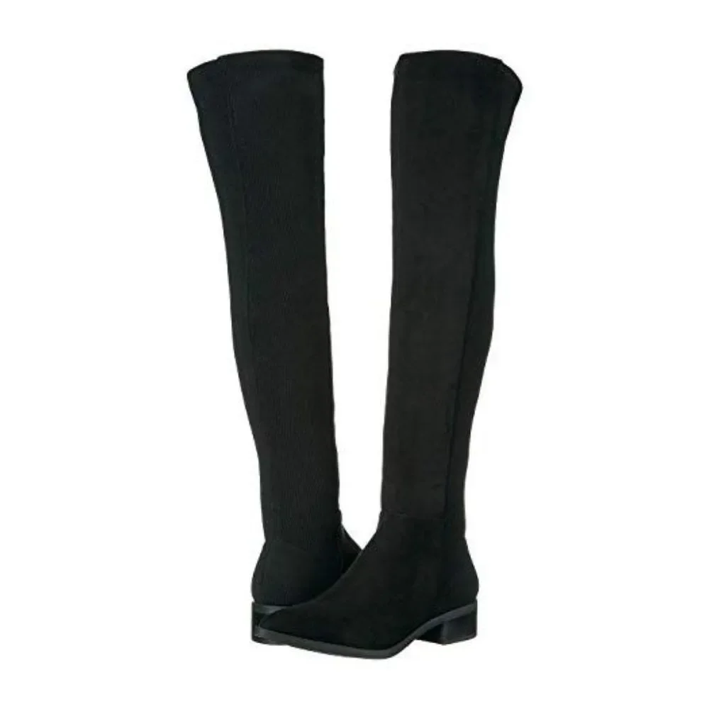 Steve Madden women Jolly Over the Knee,Riding Boot, Tall Women's. size5.5 black